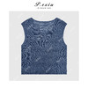 04-3潘依绣丁丁宠粉人丝和纸纱简约松弛薄款无袖针织背心 D409 商品缩略图1
