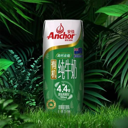 【悦惠精选】安佳新西兰进口全脂有机纯牛奶250ml 商品图0