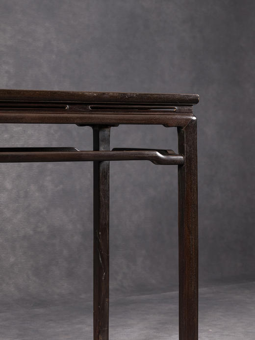 清早期	紫檀束腰罗锅枨半桌 商品图2