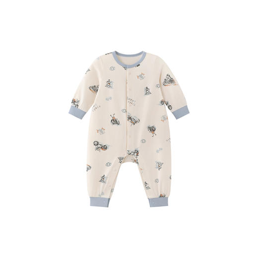 【商场同款】英氏新生儿衣服四季婴儿连体衣长袖男宝女宝包屁衣 商品图4