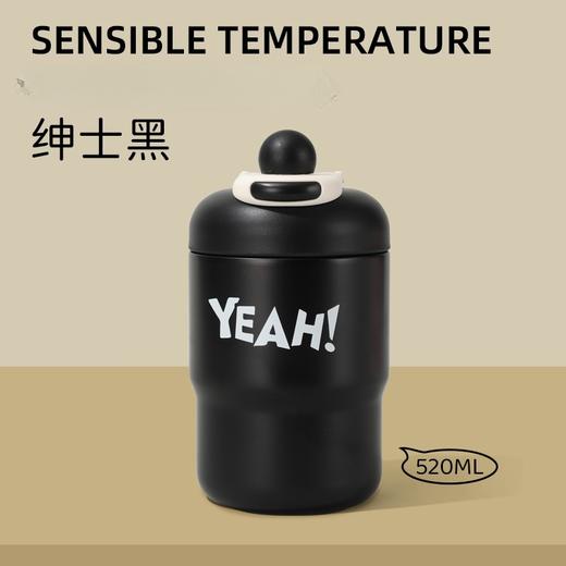 韩版新款咖啡杯直饮ins简约时尚水杯 智能显温不烫嘴，带提手便携高颜值迷你保温杯，随手一提，时尚便携新潮流！ 商品图7