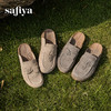 Safiya/索菲娅2025复古反绒外穿包头百搭厚底休闲懒人勃肯鞋SFD3110074 商品缩略图2