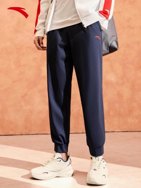 安踏针织运动长裤男士九分裤高弹健身跑步裤子152437313 商品图4