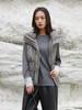 秋冬新款灰色立领羽绒马甲女复古粗花呢面料宽松显瘦外穿背心外套 商品缩略图0