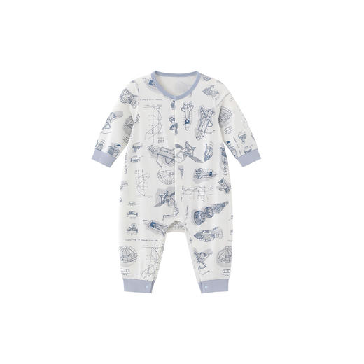 【商场同款】英氏童装连体衣四季新生儿衣服新款长袖男女宝包屁衣 商品图4