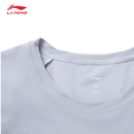 李宁健身系列女子冰感舒适防晒短袖T恤ATSV560 商品图3