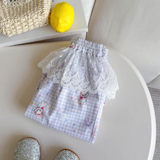 限时19.9包邮！【韩版设计时尚百搭，花边装饰超可爱！】女宝宝夏季韩版假两件花边卫裤 2025新款小女童洋气百搭时尚休闲潮-QQ 商品图8