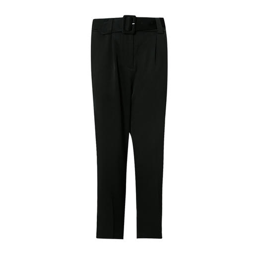 EITIE爱特爱春季新款高腰纯色显瘦通勤百搭干练裤子7305001 商品图11