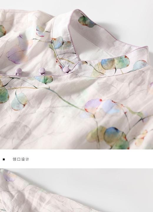 江南清雅素素原创水洗双棉文艺改良旗袍连衣裙 商品图9