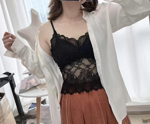 SUNJ1138，桑蚕丝蕾丝美背吊带 商品图0