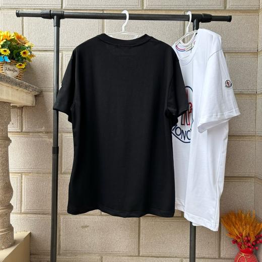 蒙口 2025年夏季两色新款刺绣大标英文字母刺绣刺绣情侣短袖 商品图4