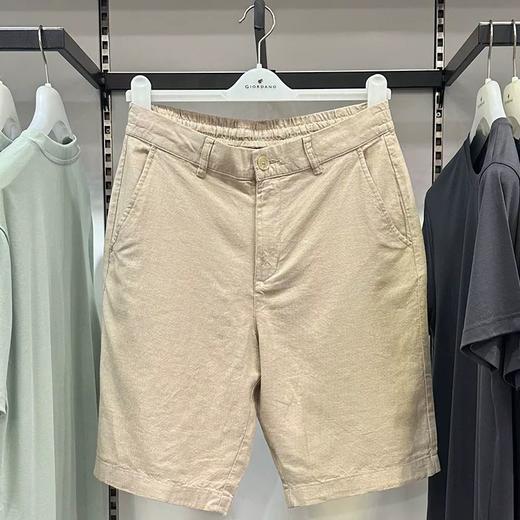 佐丹奴男装25年新款棉麻短裤01105207 商品图5