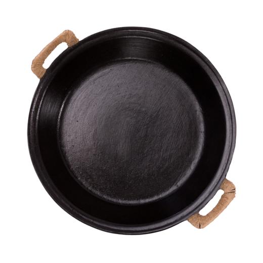 双耳老式煎锅！臻三环【手工铸铁煎锅】手工锻打 无涂层 不易粘锅 老式铁锅 章丘铁锅 商品图4