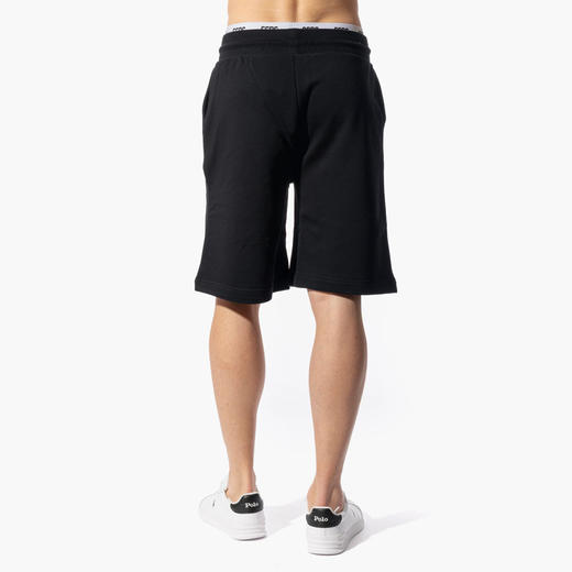 GCDS 男士字母徽标标签棉质休闲短裤 黑色 A2EU3116UW0 99 商品图2