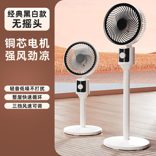 【新款空气循环扇】电风扇家用 落地扇静音遥控立式涡轮台式宿舍扇 商品图10