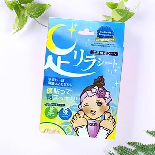 日本本土足贴中村树之惠天然树液足美人植物树叶薰衣草艾草生姜多款足贴30片/盒 商品图5