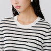 东黎 • 温柔的海风 海魂衫 桑蚕丝女士圆领彩条短袖 5223 商品缩略图4