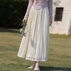 新中式流光纱绸大裙摆轻熟半身裙女夏季高腰垂感纱裙半裙V0050801 商品缩略图2
