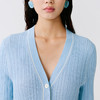 东黎 • 温柔的海风 第五航线 桑蚕丝山羊绒女士V领短袖 5201 商品缩略图4