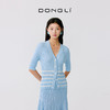 东黎 • 温柔的海风 第五航线 桑蚕丝山羊绒女士V领短袖 5201 商品缩略图0