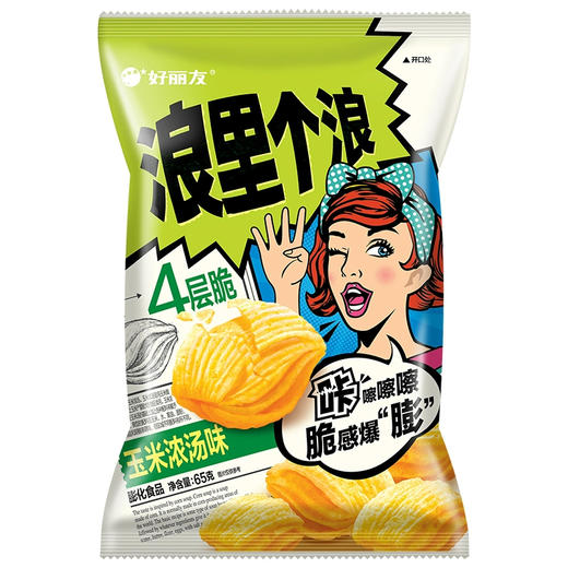 好丽友浪里个浪 玉米浓汤味65g(6920907813401) 商品图0