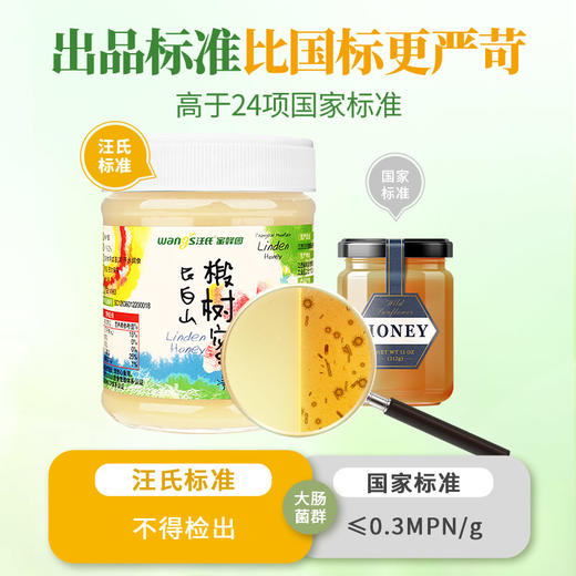 【汪氏】长白山雪蜜正宗椴树蜜 500g 商品图4