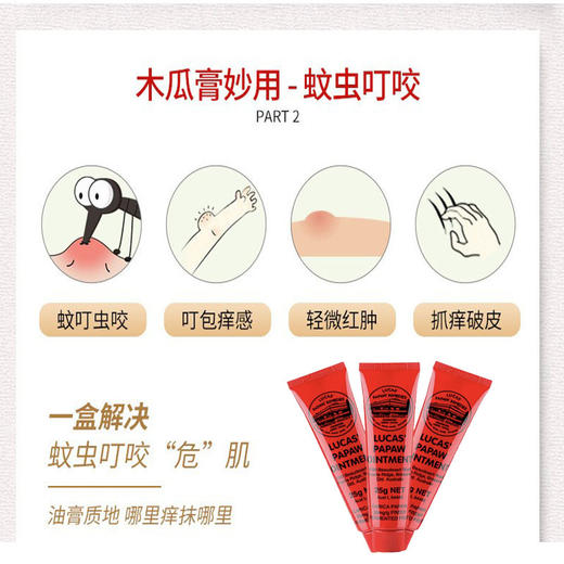 澳洲番木瓜膏25克 75克润唇膏秋冬保湿滋润补水防干裂修护止痒 商品图2