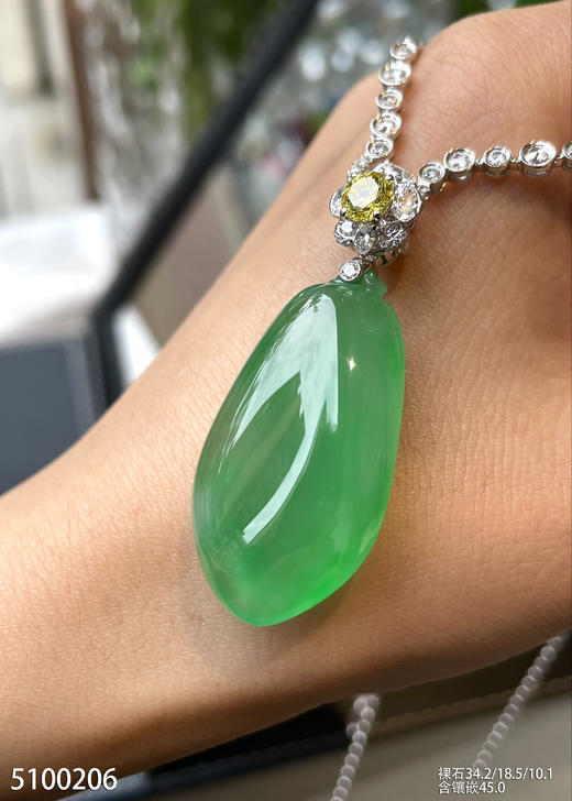 玻璃种木那福瓜吊坠【5100206】具体价格微信咨询 商品图6