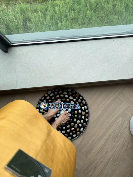 【晶脉鹅卵石足底按摩垫】某宝同款158💰，踩出健康，老中医推荐❗️爸妈抢着用 ✅天然鹅卵石，手工排列精准覆盖足底穴位   ✅黄金凸点高度，适配亚洲人足型 商品图1