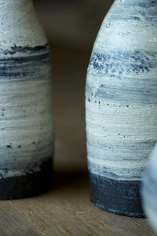 尾形笃29黑地刷毛目｜花器 商品图4