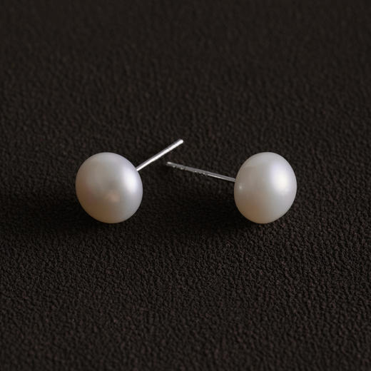 含晖·淡水珍珠素钉S925银（8-9mm） 商品图3