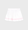 Sporty & Rich - Vendome Script Pleated Skirt - White - 女装 - 短裙 - 白色 商品缩略图0
