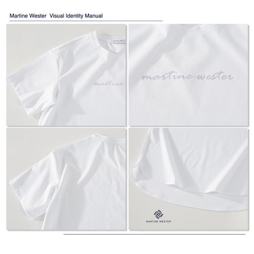 Martine Wester女款弹力丝光面料宽松圆领短袖T11325289 商品图6