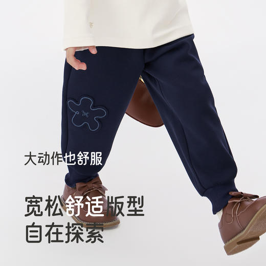 【商场同款】英氏儿童休闲百搭裤子2025秋季新款女童束脚卫裤长裤 商品图2