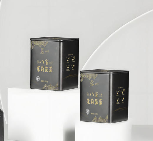 壮乡桂品 半芽湾八窨茉莉花茶（黑色） 100G*2罐 商品图3