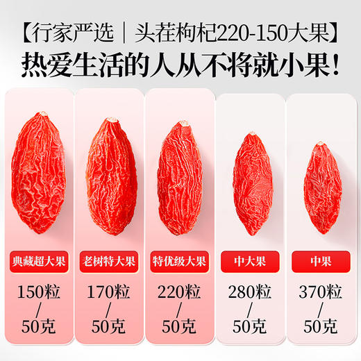 【秋冬滋补】【杞里香纯耕250g*2罐新货枸杞子】宁夏头茬红枸杞子220苟杞构杞的特级500g泡水泡茶旗舰店 商品图5