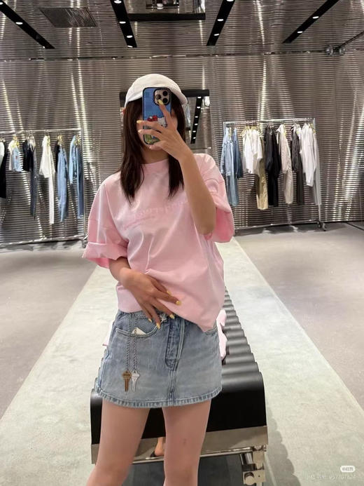 大王圆领衫。粉色 白色 商品图3