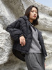 【秋冬保暖】黑色连帽短款羽绒服女 轻便宽松显瘦 90 白鸭绒填充 时尚百搭外套 商品缩略图0