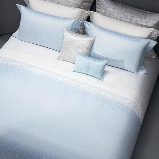 whinny/惠谊 新中式现代中式 140S双股全棉色织提花四件套 水光潋滟 商品图1