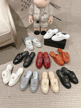 香奈儿 经典翻盖菱格半拖乐福鞋 经典百搭款 （HC）