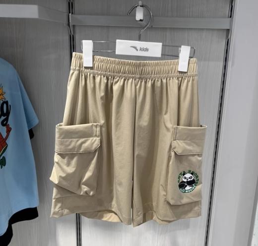 安踏儿童短裤专柜25年秋男大童潮流系列梭织五分裤352538507R 商品图1