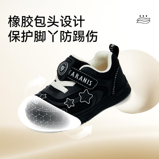 泰兰尼斯265学步鞋秋季新款婴幼儿童男宝宝机能鞋透气软底女童鞋 T01T5C6549 商品图3