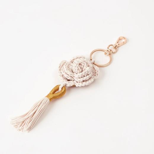 心艺手作：“大马士革玫瑰”钥匙链 Damascus Rose Keyring 商品图2