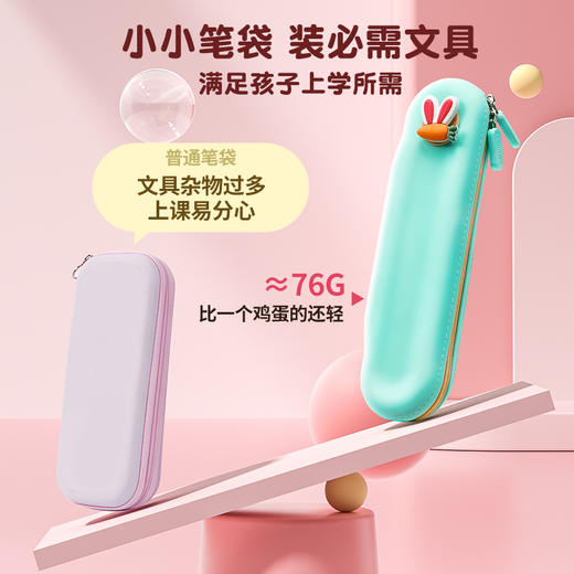 猫太子硅胶笔袋幼儿园专用女生简约ins风日系2025新款超火小学生文具袋男孩大容量笔袋可爱黑科技网红铅笔盒 商品图2
