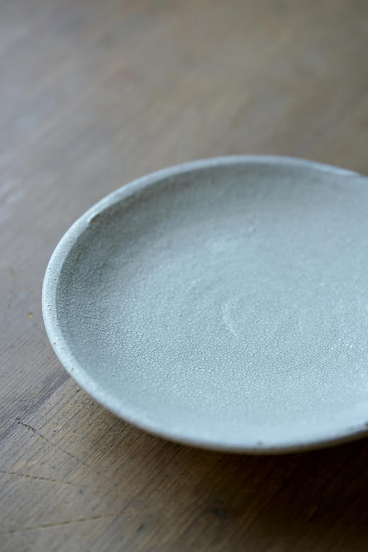 尾形笃12白罅手｜5寸皿 商品图1