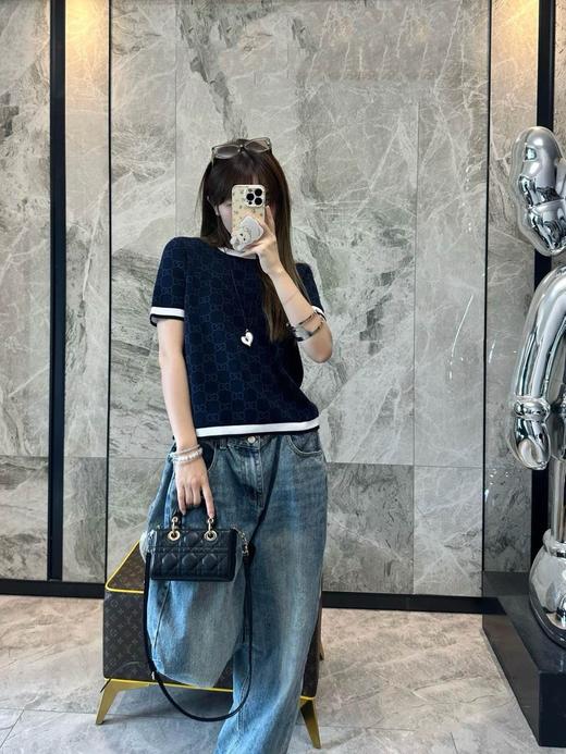 古驰 25春夏新款毛织短袖（TM） 商品图0