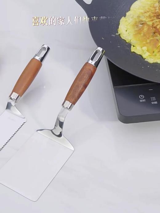 【跨境出口德国不锈钢铲子】不锈钢铲子披萨牛排煎铲铁板烧料理铲烘焙工具蛋糕铲提拉米苏铲子 商品图0