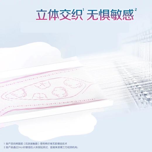 Libresse薇尔亲肌纯棉纯240mm日用组合62片 新疆纯棉 积雪草精萃抑菌 防漏 商品图4