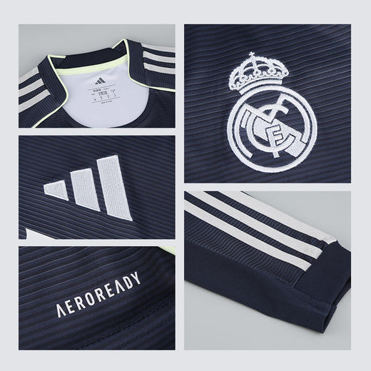 小李子阿迪达斯25/26赛季皇家马德里球迷版客场长袖球衣男JP3939【加印号码臂章 联系客服】 商品图3