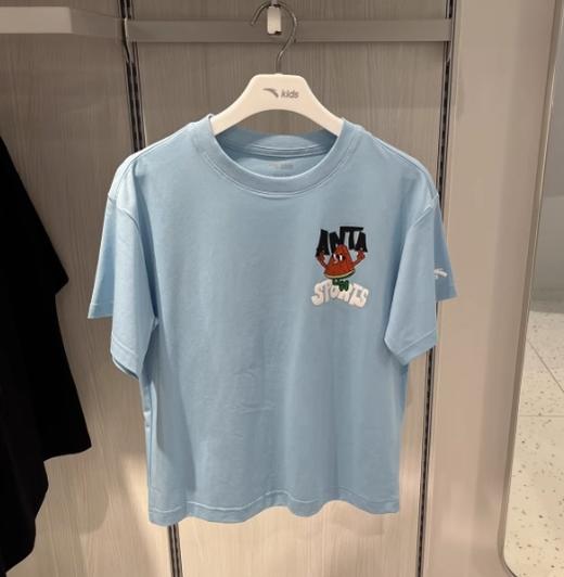 安踏儿童夏季新款男女同款大童熊猫快反T恤潮流百搭时尚舒适透气 372538101R 商品图2